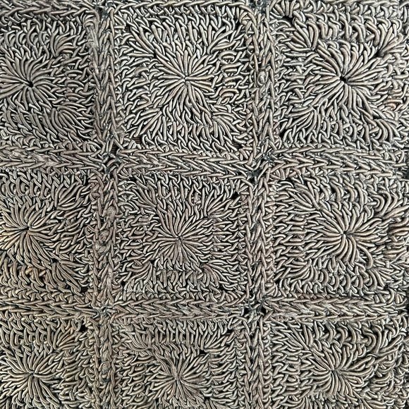 Very unique vintage woven brown clutch from the 1960s - Picture 3 of 5